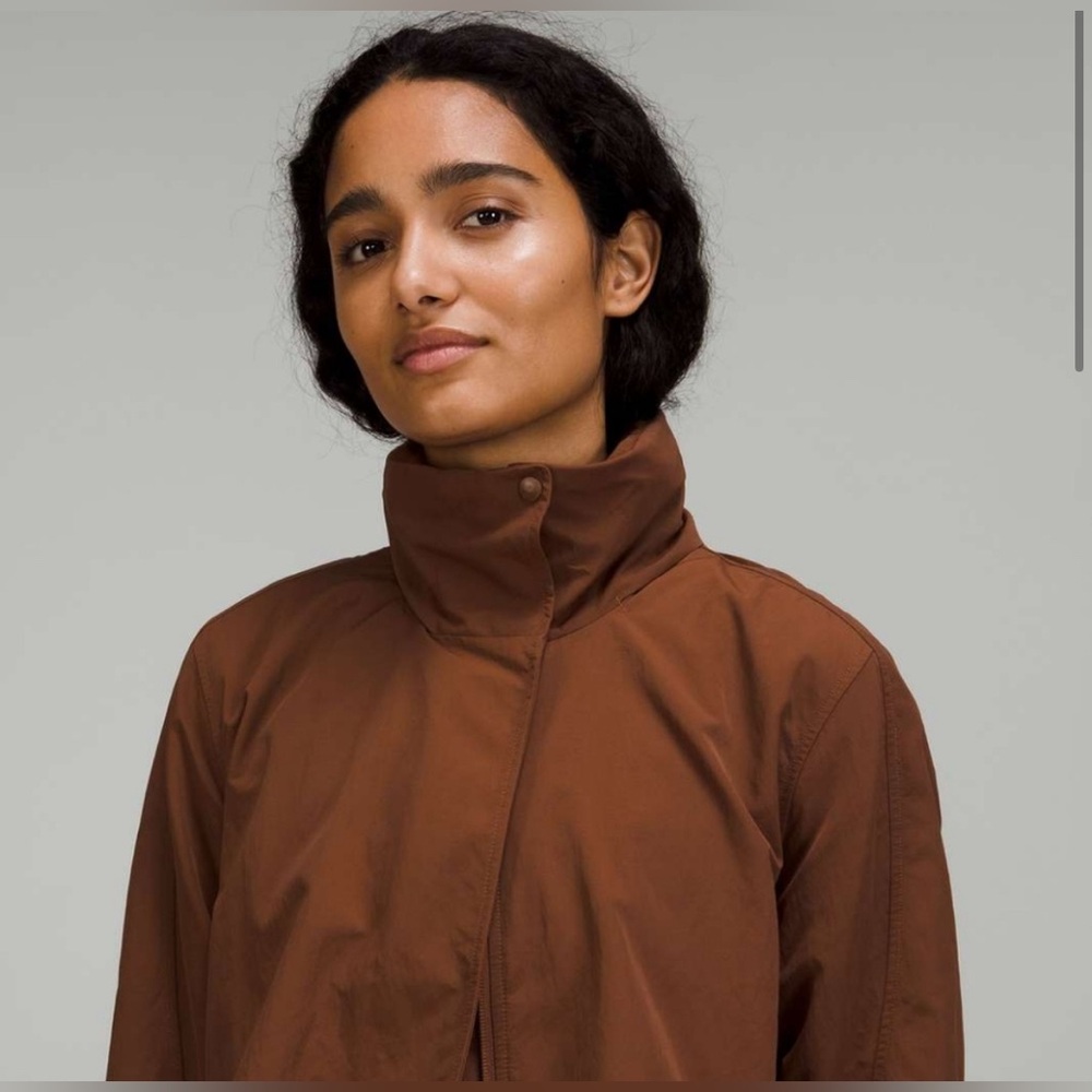 Lululemon Always Effortless Long Trench Jacket Roasted - Picture 2 of 4